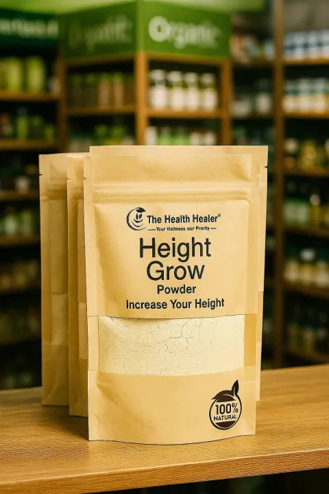 Height Growth Powder , Boost Your Height Naturally , Natural Height Booster Supplement , Height Grow Veda | Health Healer Height Growth Powder Organic